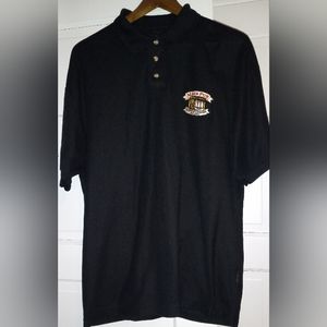Vintage GUINNESS "Macs Pub" Ireland Polo sz XL Black